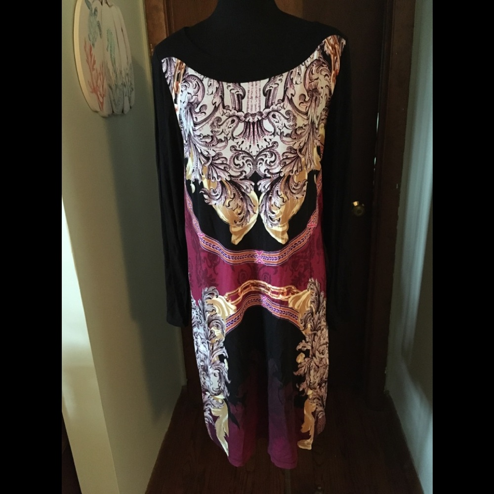 Olsen Europe Dress Size L 14 Status Print Floral